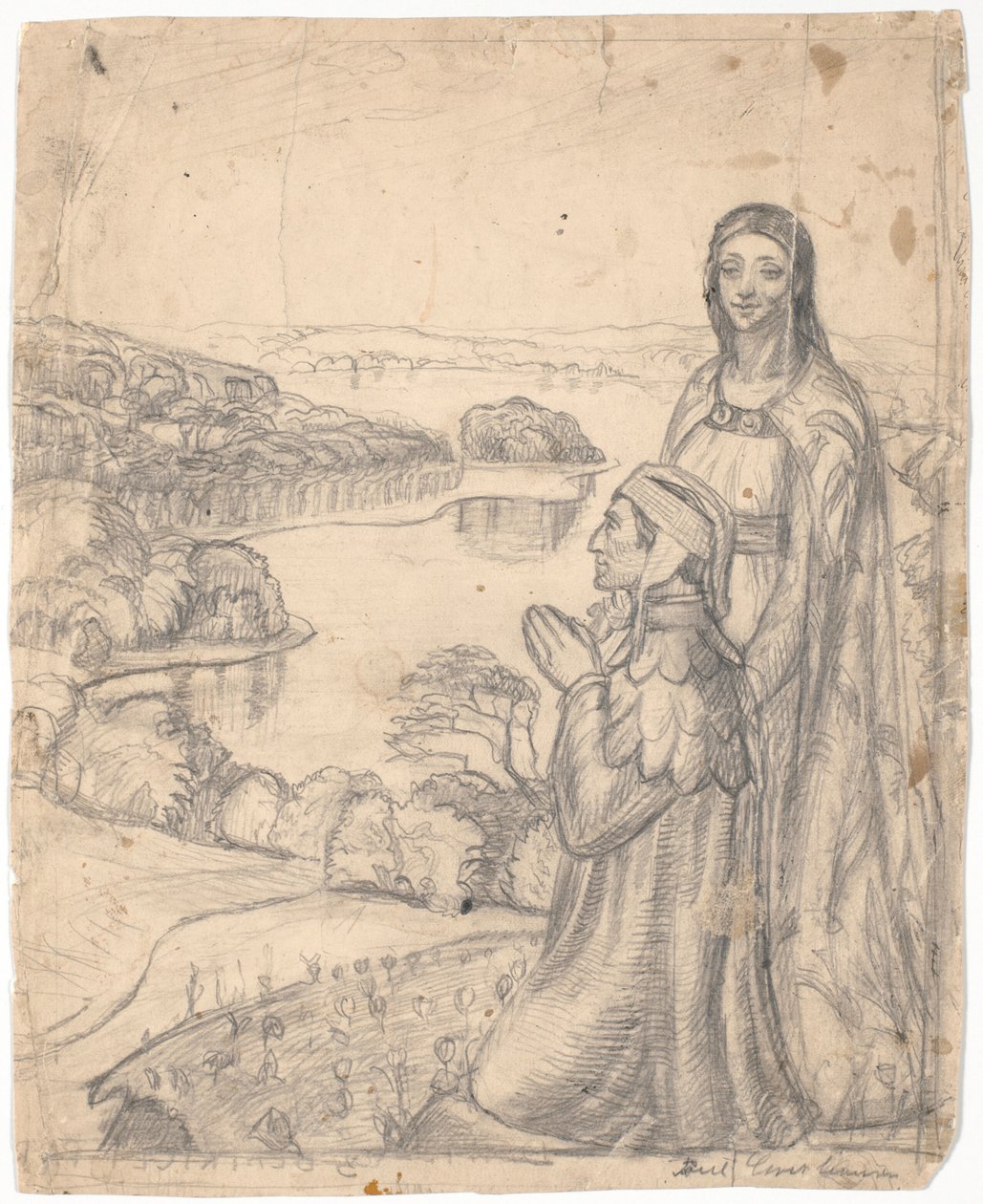 Dante a Beatrice v ráji od Poul S. Christiansen