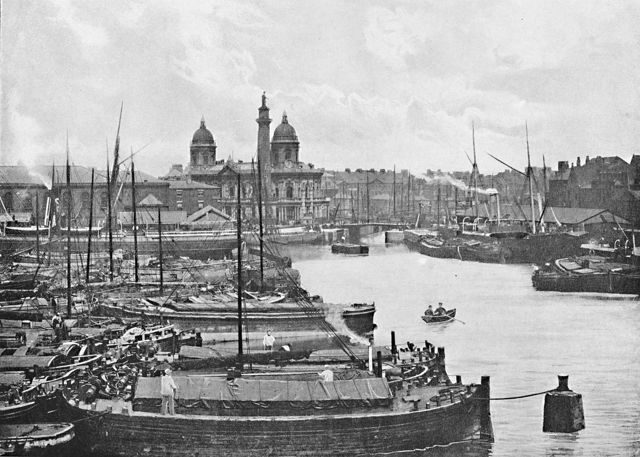 Hull, z Doků, c1896 od Poulton and Co