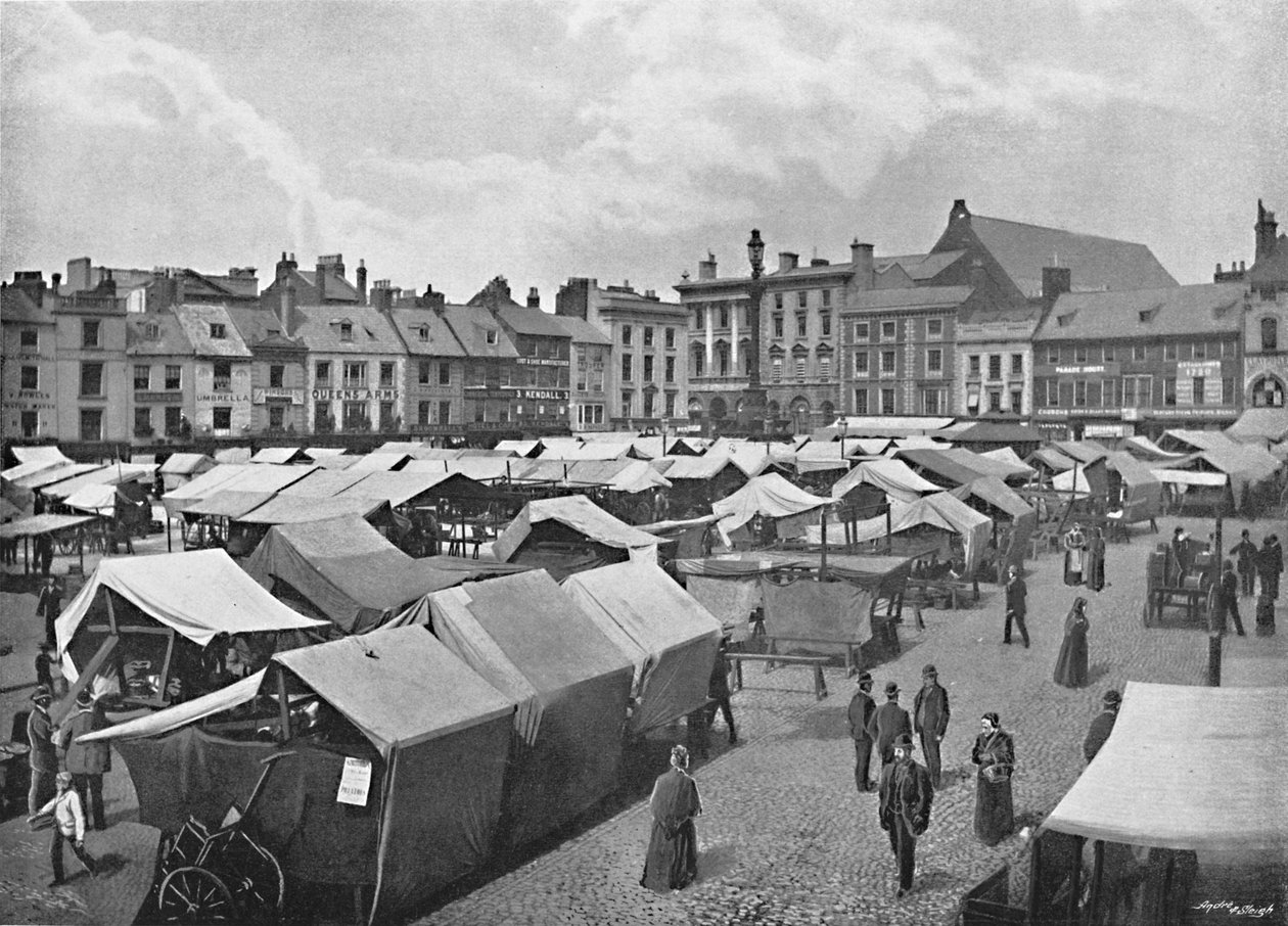 Market-Place, Northampton, c1896 od Poulton and Co
