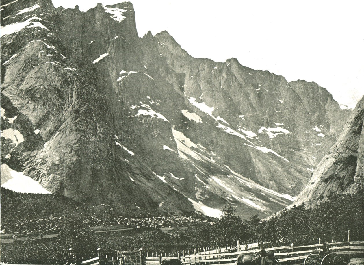 Pohoří Trolltindane, Horgheim, Norsko, 1895. od Poulton and Co