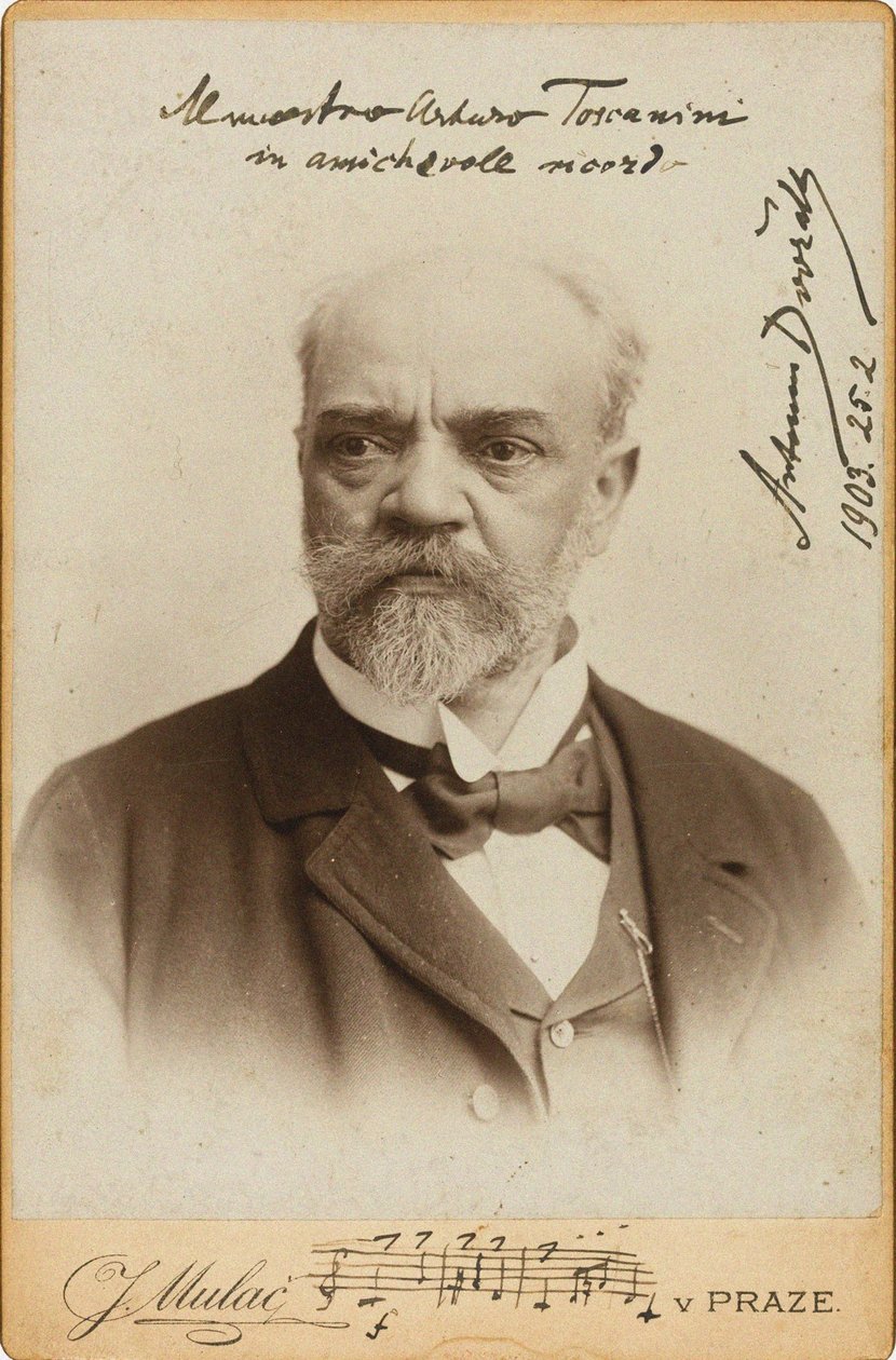 Portrét skladatele Antonína Dvořáka 1841-1904, c. 1900. od Prague . Photo studio J. Mulac