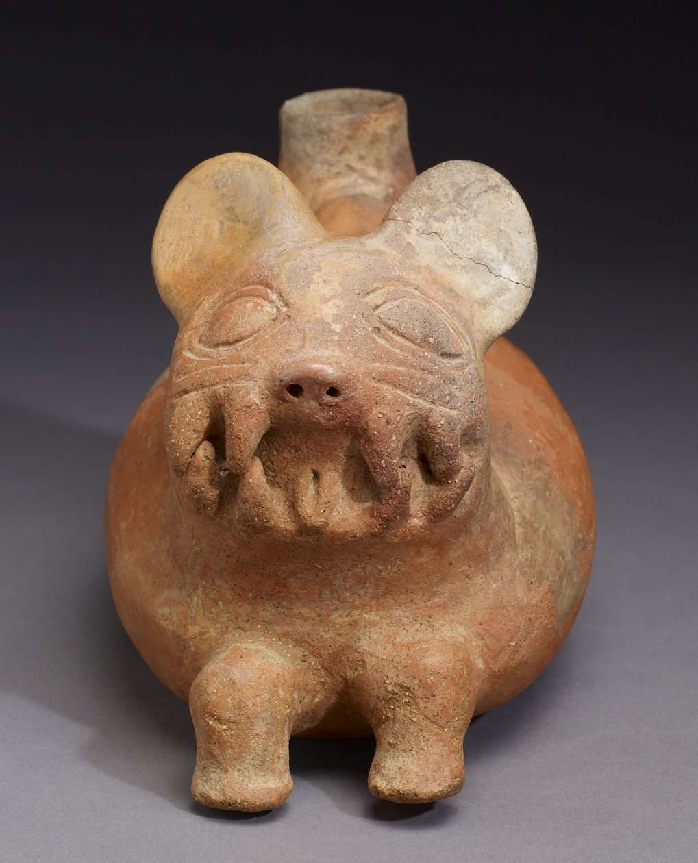 Kočičí nádoba, kultura Vicus (keramika) od Pre Columbian