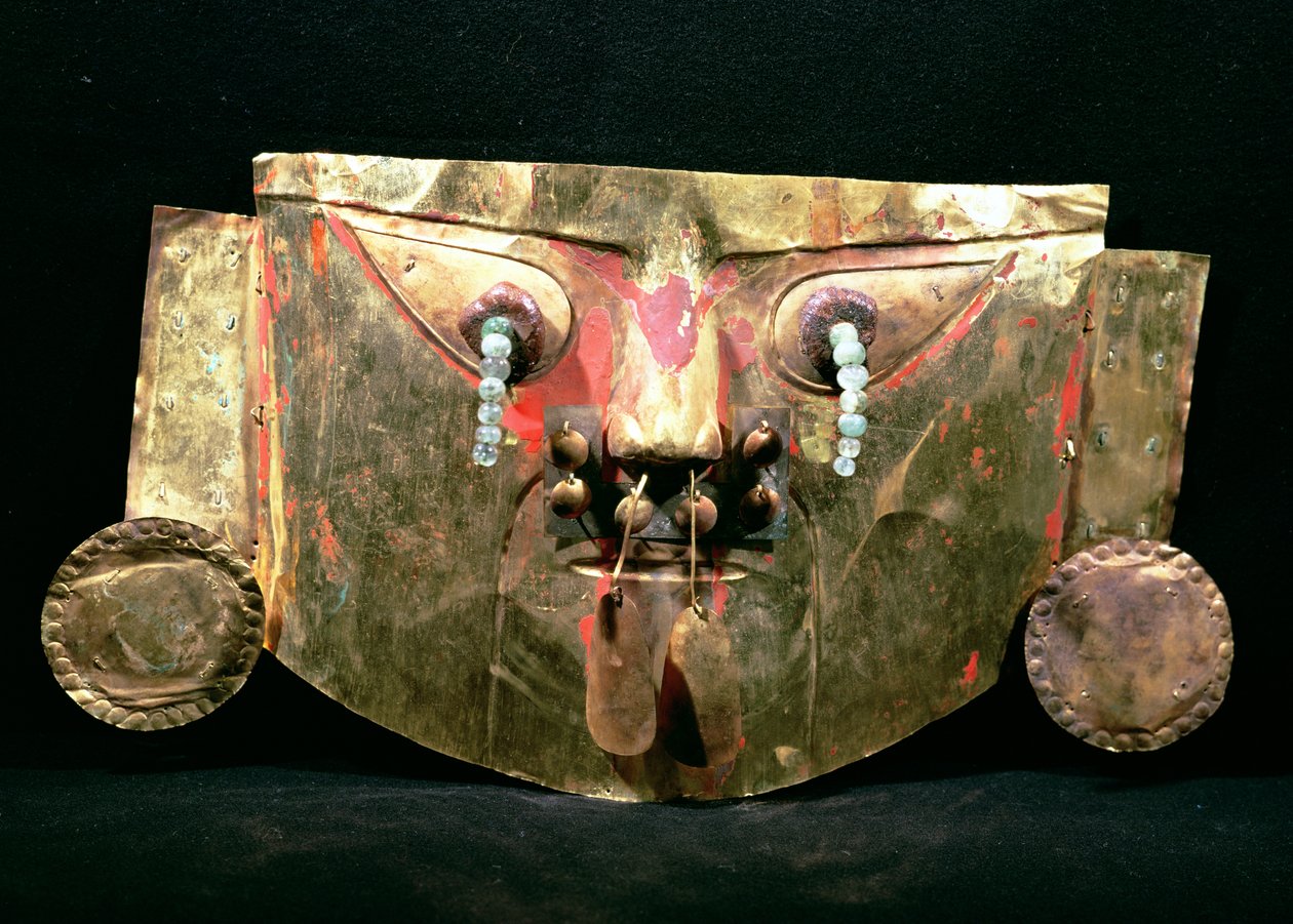 Pohřební maska, Chimu (zlatá) od Pre Columbian
