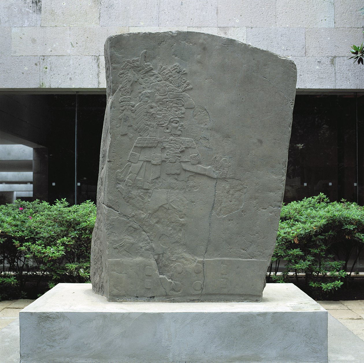 Stéla z La Mojarra, stéla 1, pozdní předklasické období, n. l. kolem 143-156, Veracruz, Mexiko od Pre Columbian