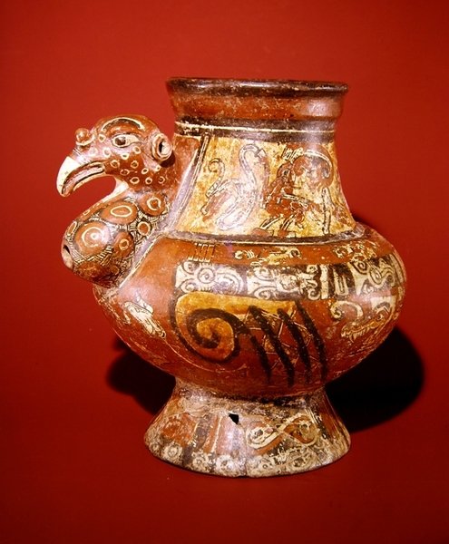 Podobizna sklenice představující krocana, z Nacasola, poloostrov Nicoya (keramika) od Pre Columbian Pre Columbian