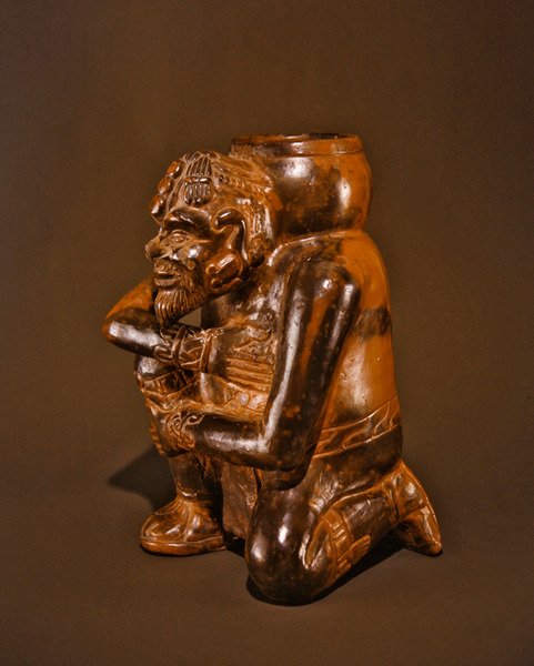 Nádoba s podobiznou, toltécká kultura (keramická) od Pre Columbian Pre Columbian
