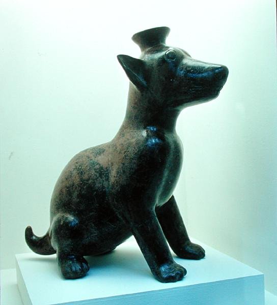 Soška kojota z toltécké kultury, 800-1100 (olověná keramika) od Pre Columbian Pre Columbian