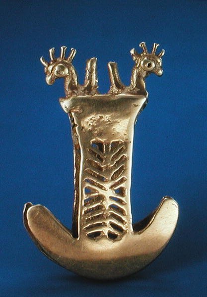 Pinzeta z oblasti Tomlina v Kolumbii (zlatá) od Pre Columbian Pre Columbian