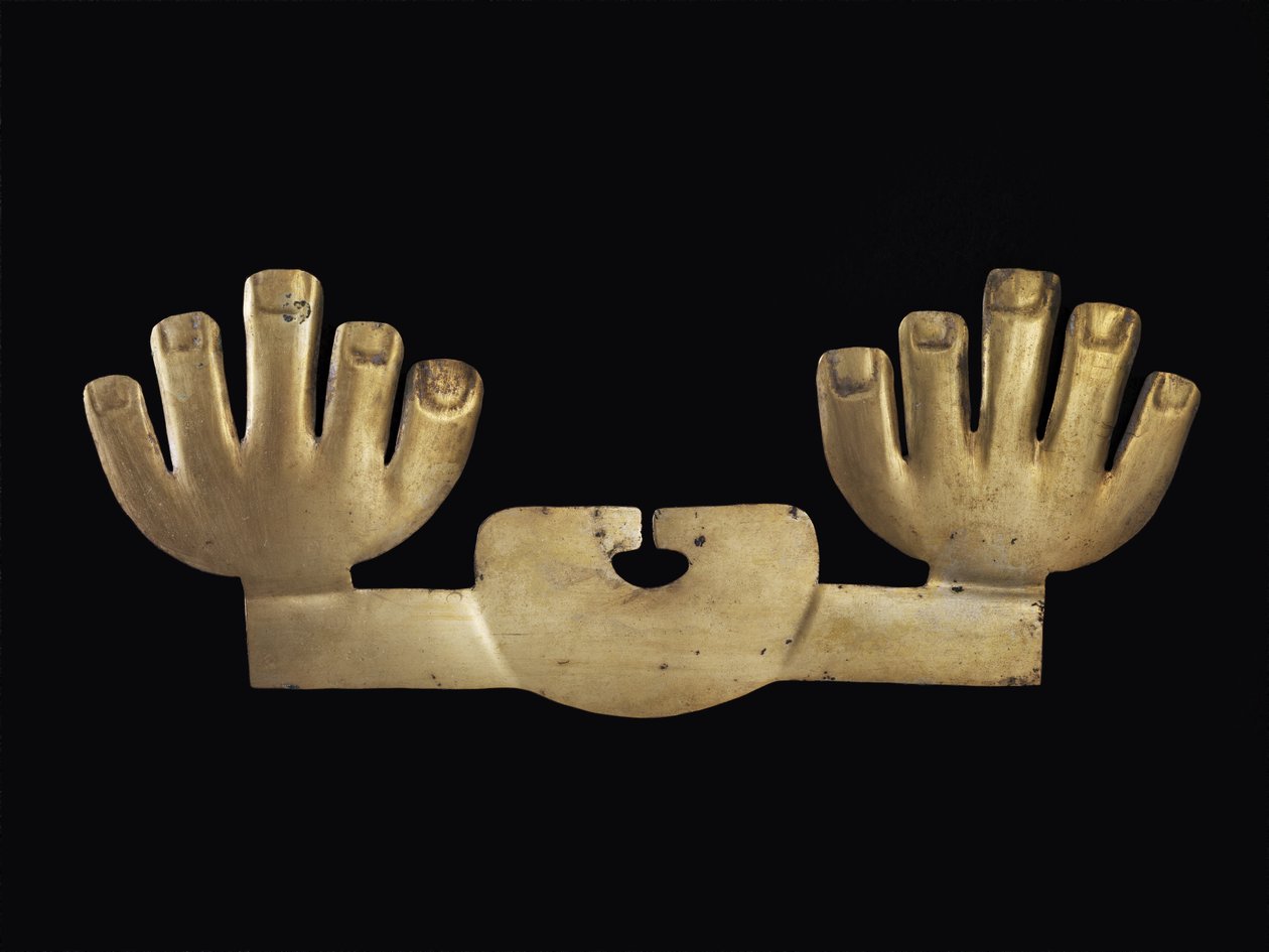 Nos Ornament s rukama, možná Moche od Pre Columbian Pre Columbian
