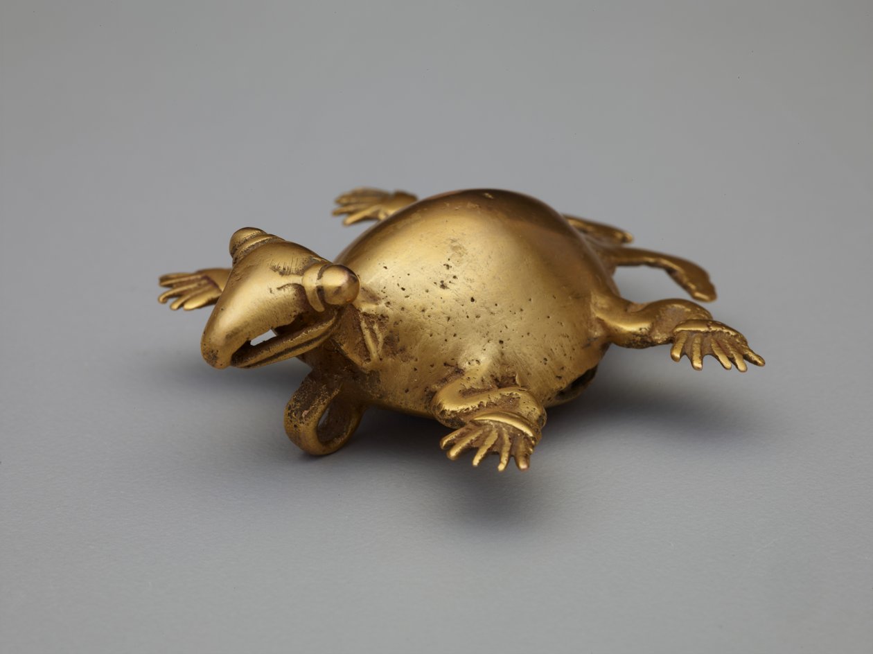 Přívěsek zvonek: želva, 800-1200 (zlato) od Pre Columbian Pre Columbian