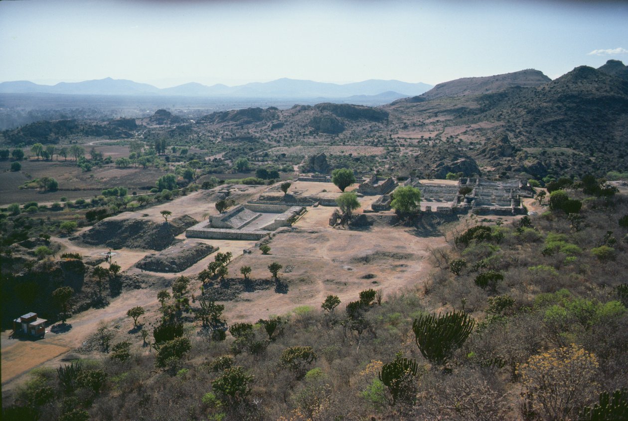 Letecký pohled na město, pozdní poklasické období od Pre Columbian