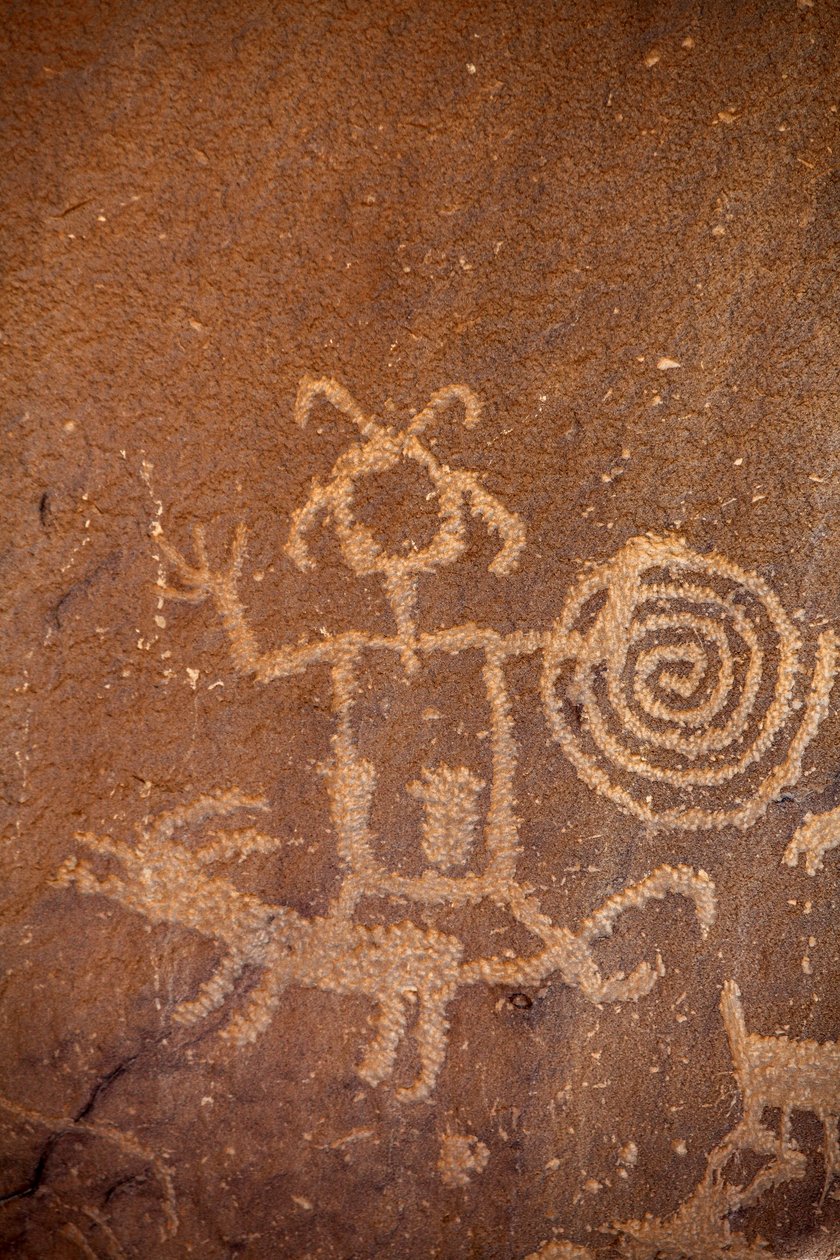 Petroglyfy, Národní historický park kultury Chaco, 2014 (foto) od Precolombian Precolombian