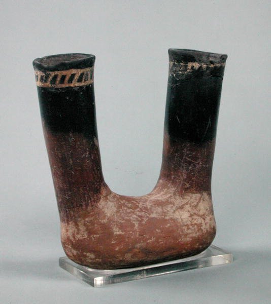 Hrnec z červeného nádobí s černým vrškem, z Badari (keramika) od Predynastic Period Egyptian