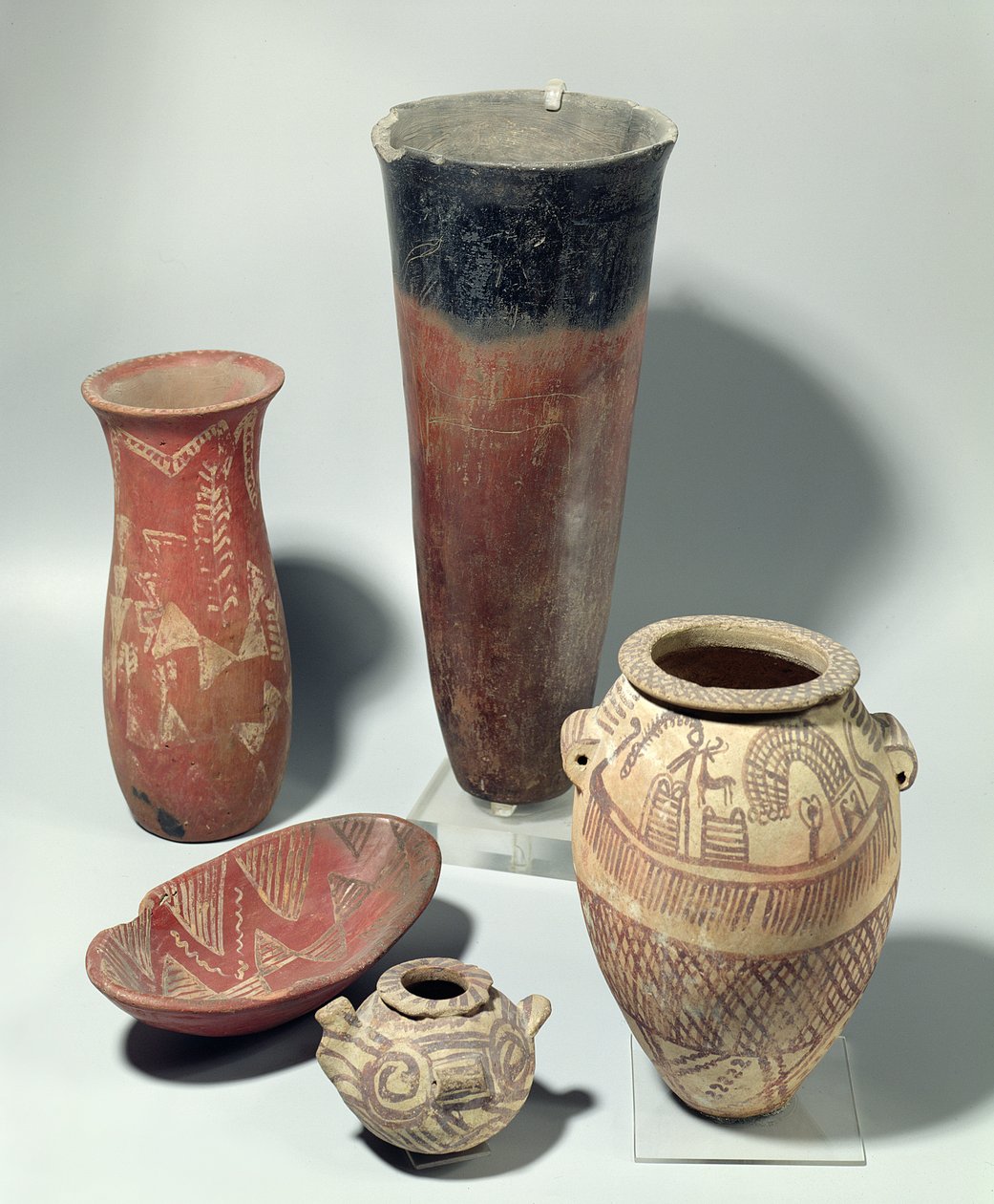 Výběr váz, období Naqada III, 4000-3100 př.nl (terakota) od Predynastic Period Egyptian