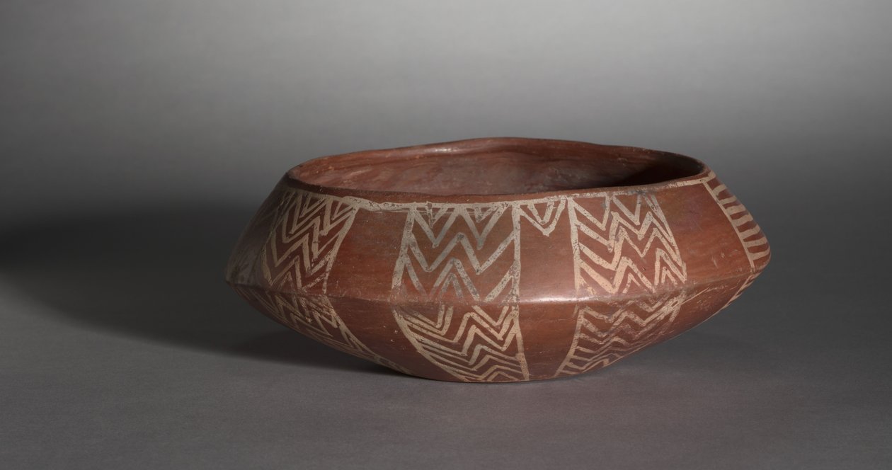 Mísa s bílým křížem s želvou a sluncem, cca 4000-3400 př.nl od Predynastic Period Egyptian