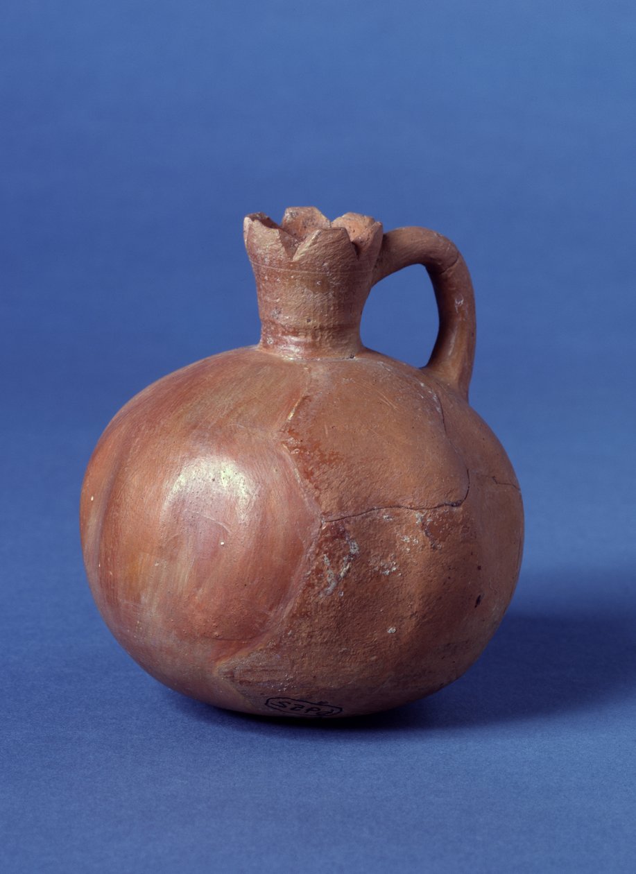 Vypálený pravěký džbán ve tvaru granátového jablka, Jeruzalém (keramika) od Prehistoric