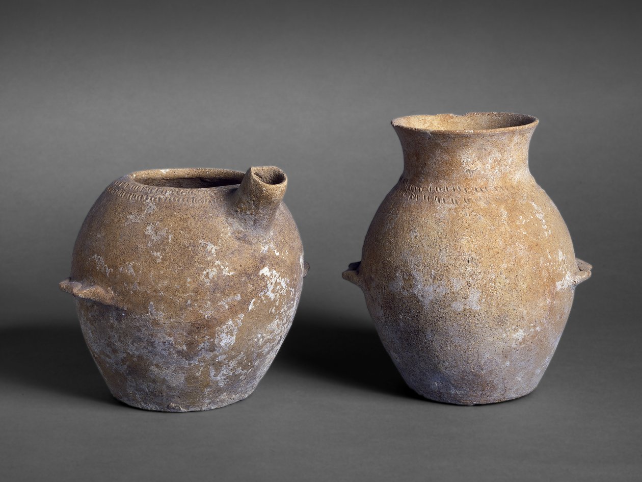 Prehistorické nádoby z hrobky P12, Jericho (keramika) od Prehistoric