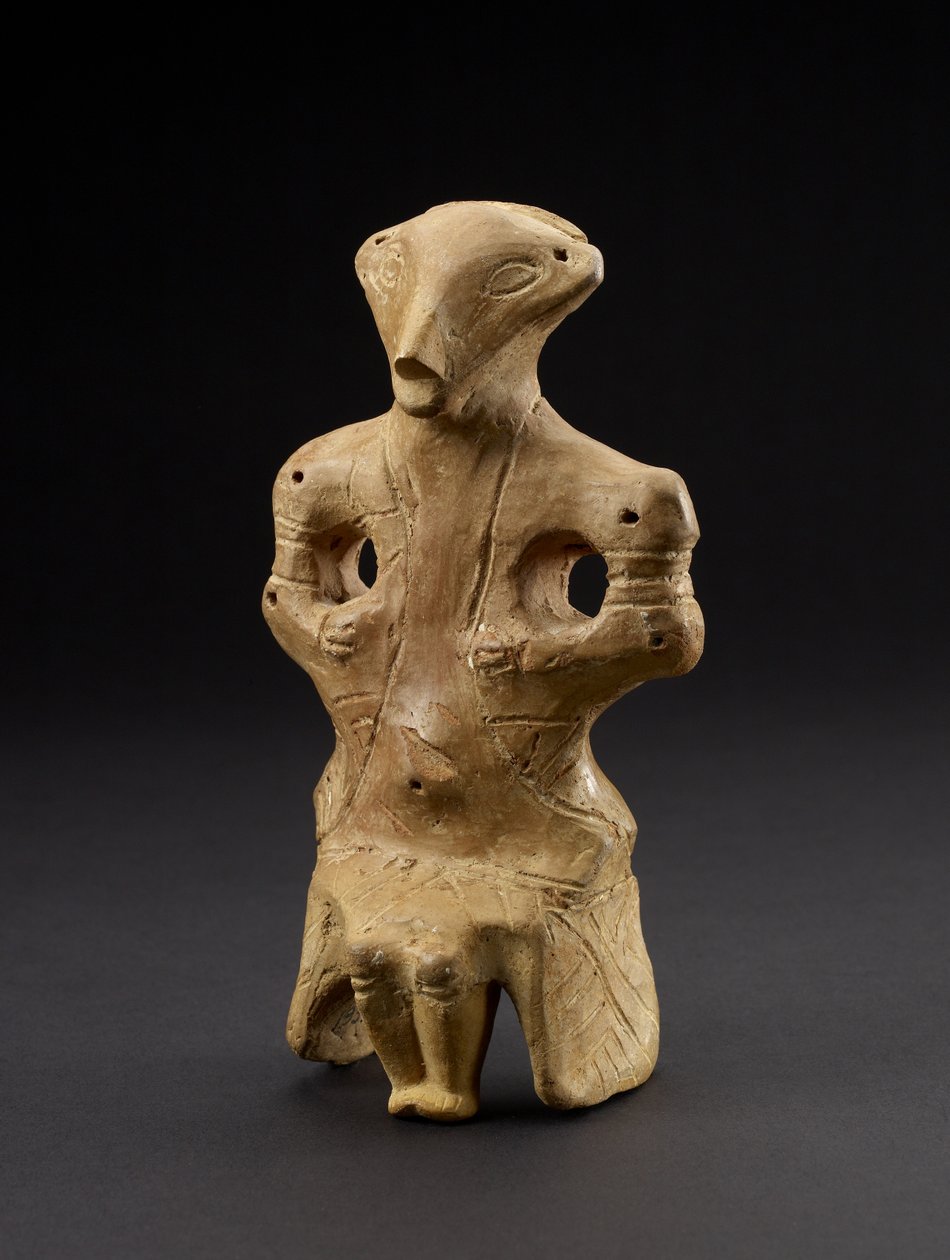 Sedící ženská figurka, z Vinca, bývalá Jugoslávie, 5. století před naším letopočtem (terakota) od Prehistoric