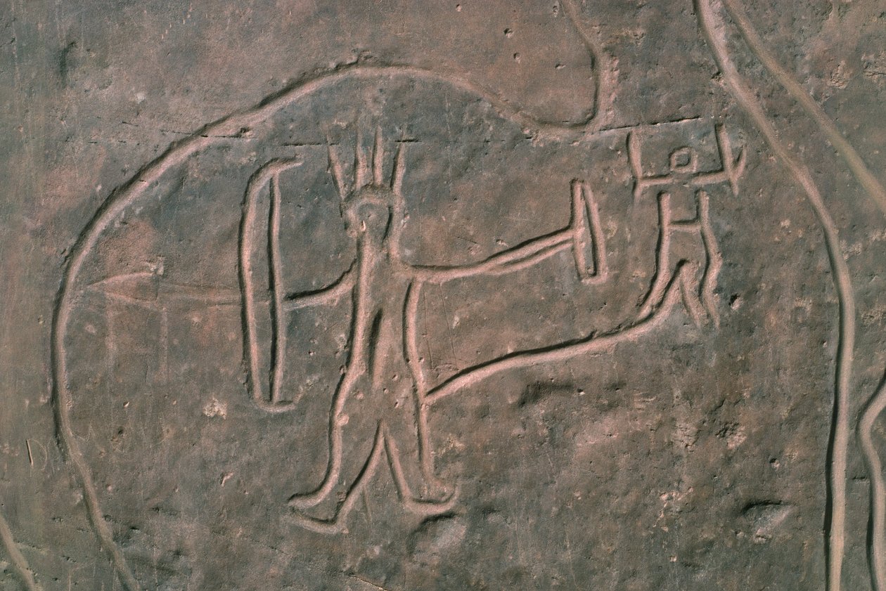 Lidská postava (skalní malba) od Prehistoric