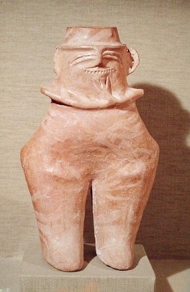 Antropomorfní váza, civilizace Gumelnitza, 2500-2000 př.nl (keramická) od Prehistoric Prehistoric