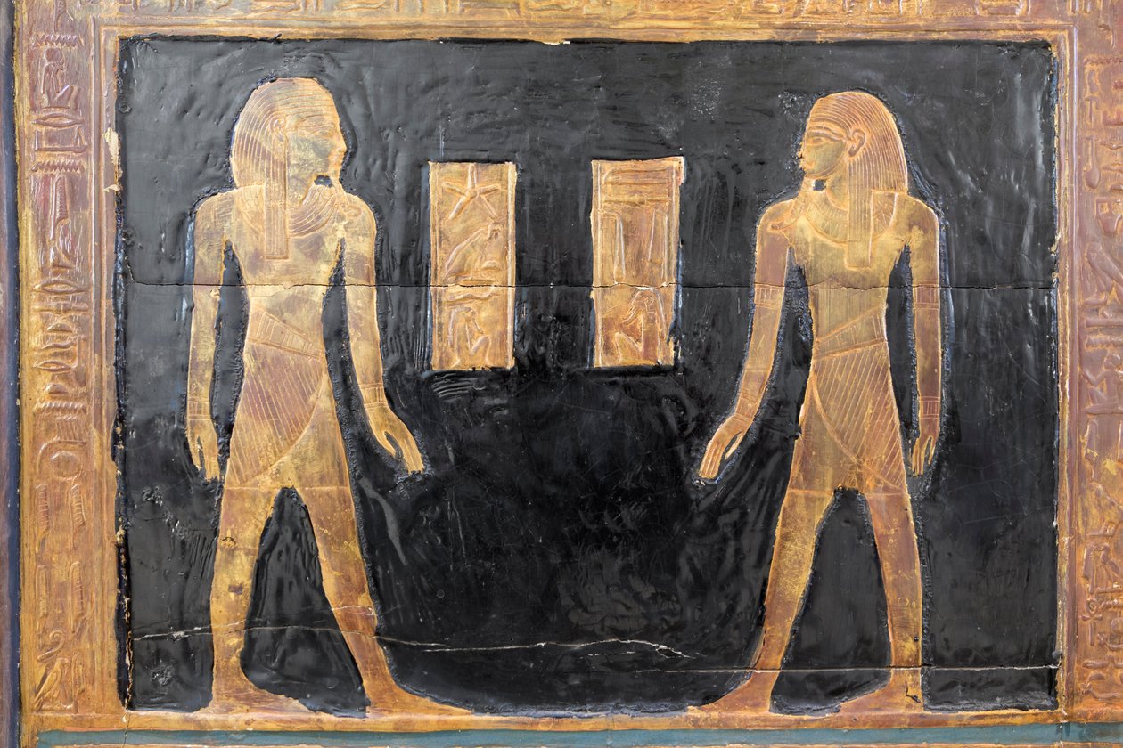 Canopic box of Yuya, detail, Egyptské muzeum, Káhira, Egypt od Prehistoric Prehistoric