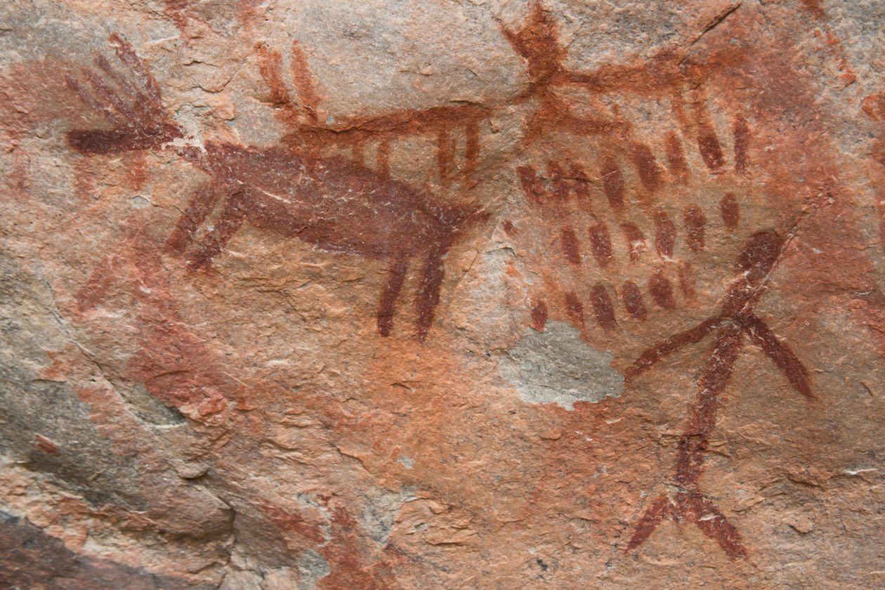 Jeskynní malba, Salmon-Challis National Forest (foto) od Prehistoric Prehistoric
