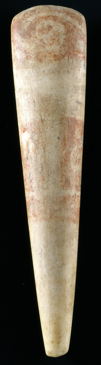 Hlava akrolitové figury z Thessalie, poslední období neolitu (asi 4500-3200 př.nl) (mramor) od Prehistoric Prehistoric