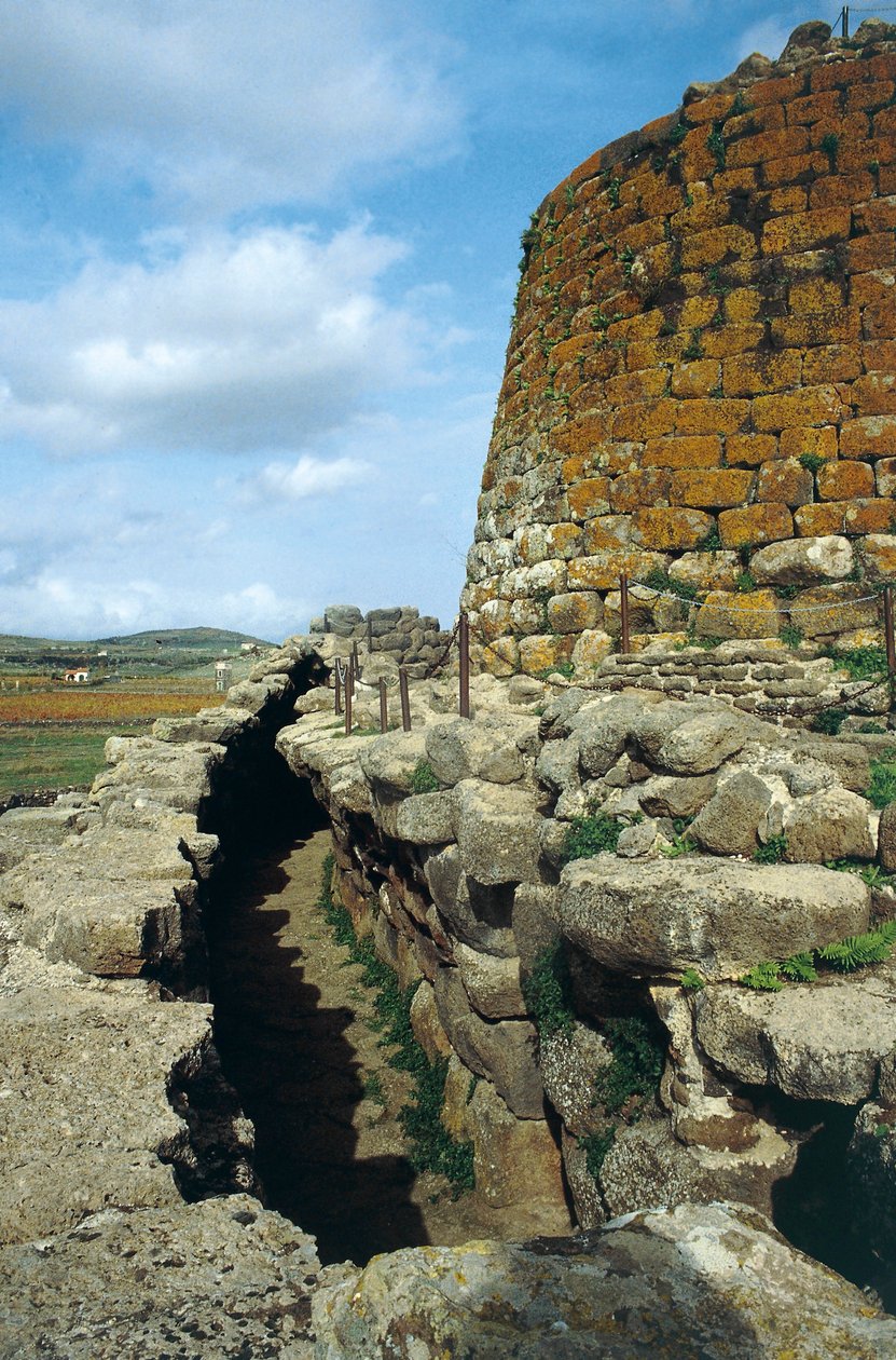 Itálie, region Sardinie, Torralba, provincie Sassari, archeologický komplex Nuraghe Sant