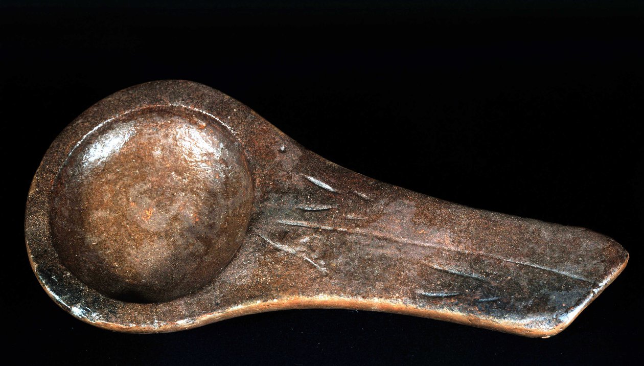 Lampa magdalénienu z Lascaux - Muzeum starožitností Saint-Germain-en-Laye od Prehistoric Prehistoric