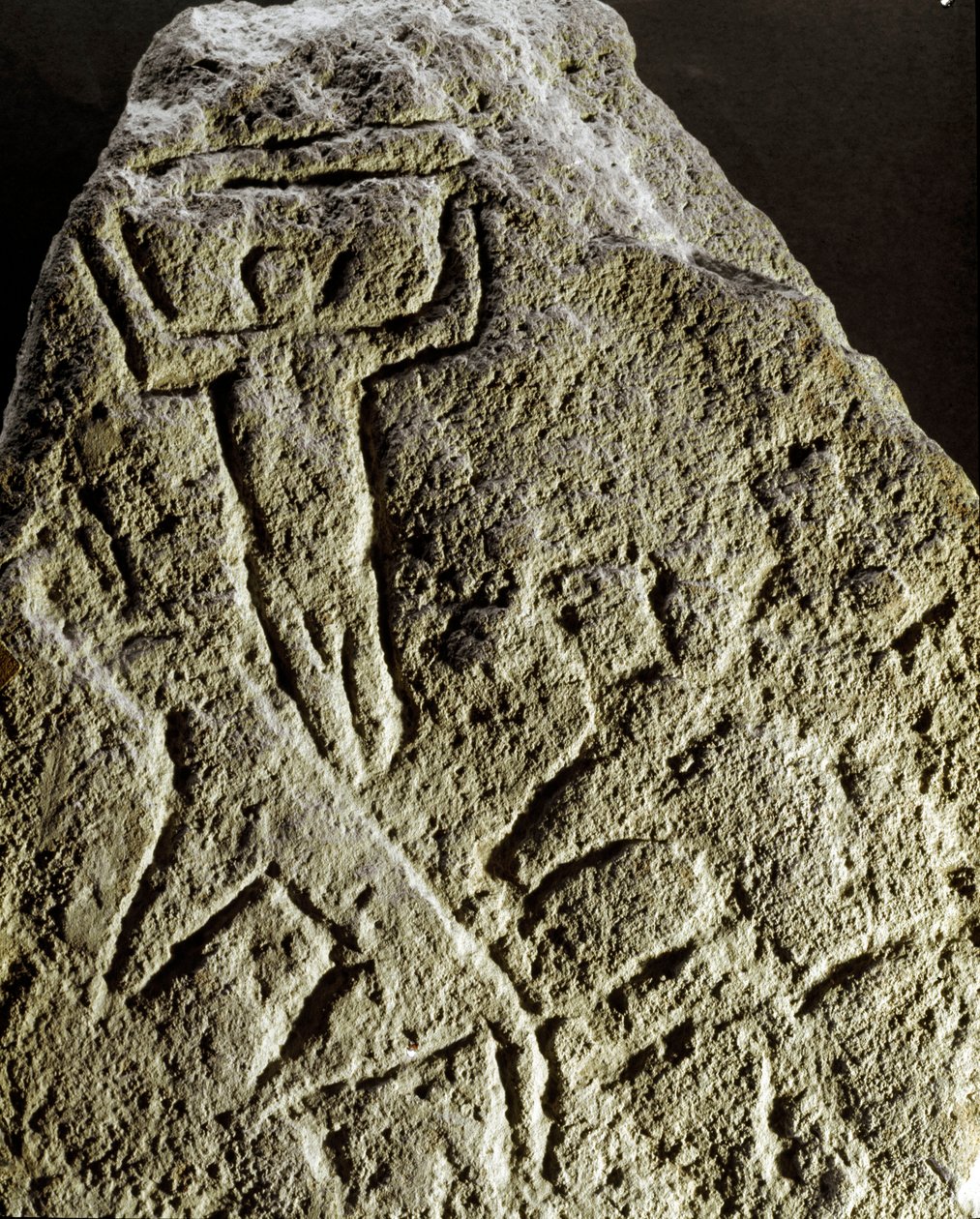Prehistorie, skalní umění: petroglyf (graffiti na kameni) hrob lovecké scény, neolit, doba kamenná od Prehistoric Prehistoric