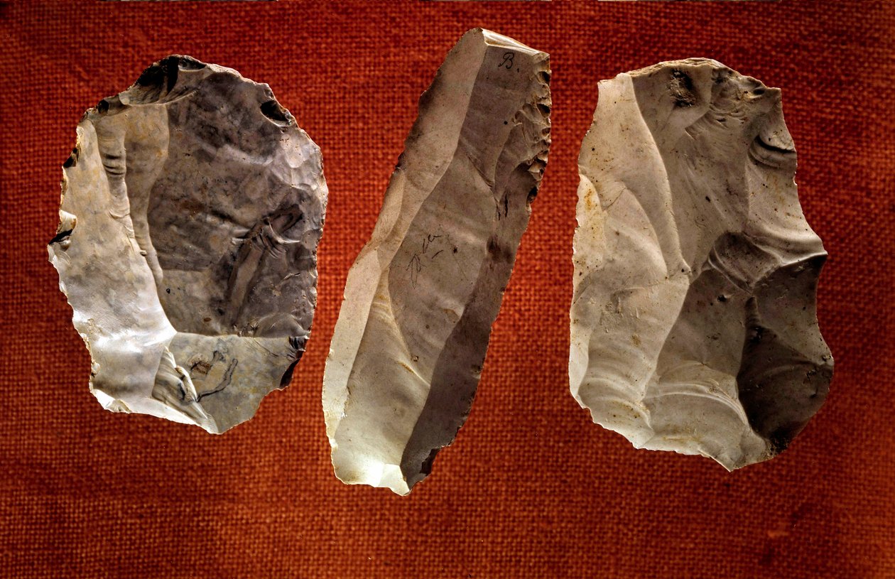 Pravěk: neleštěné tesané sekery. Neolitická éra. Saint Germain en Laye, Muzeum národních starožitností od Prehistoric Prehistoric