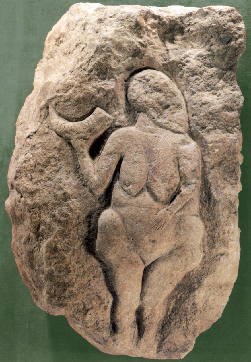 Venuše de Laussel aka Venuše má roh od Prehistoric Prehistoric