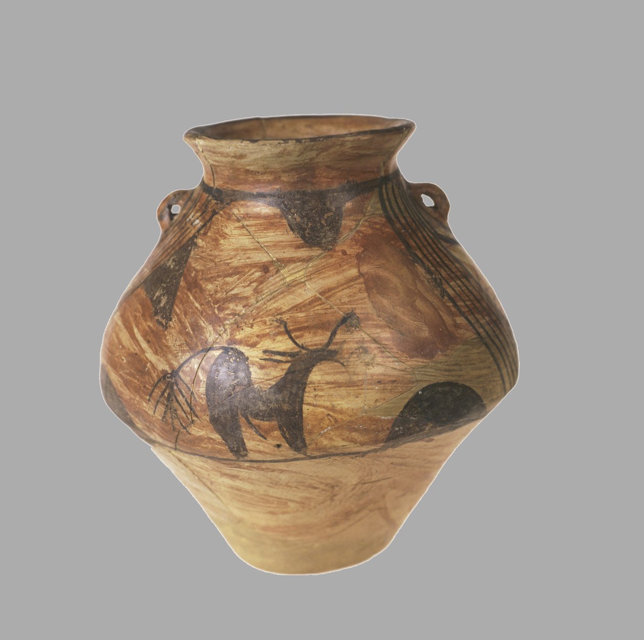 Amfora se zoomorfním obrazem, 3800-3600 před naším letopočtem od Prehistoric Russian Culture