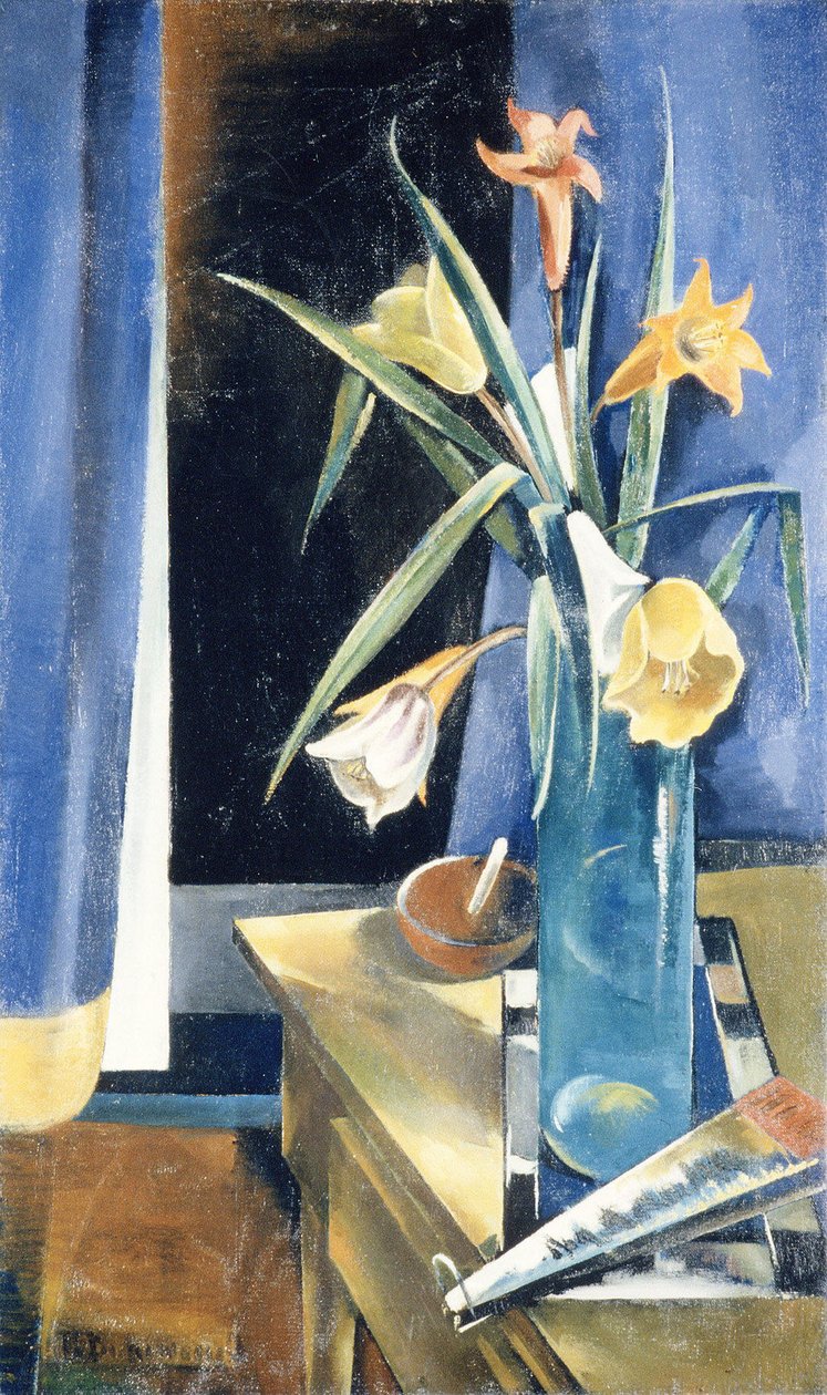 Váza s květinami, kolem roku 1926 od William Preston Dickinson