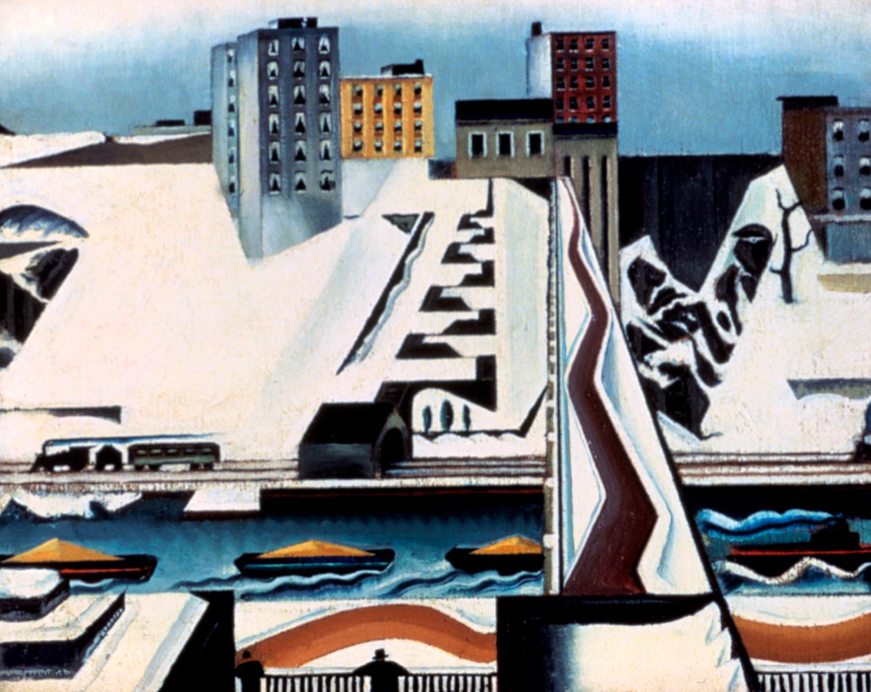 Harlem Rivers, 1928 od William Preston Dickinson