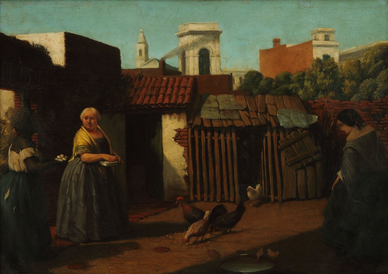 Terasa v Buenos Aires v roce 1850 od Prilidiano Pueyrredon