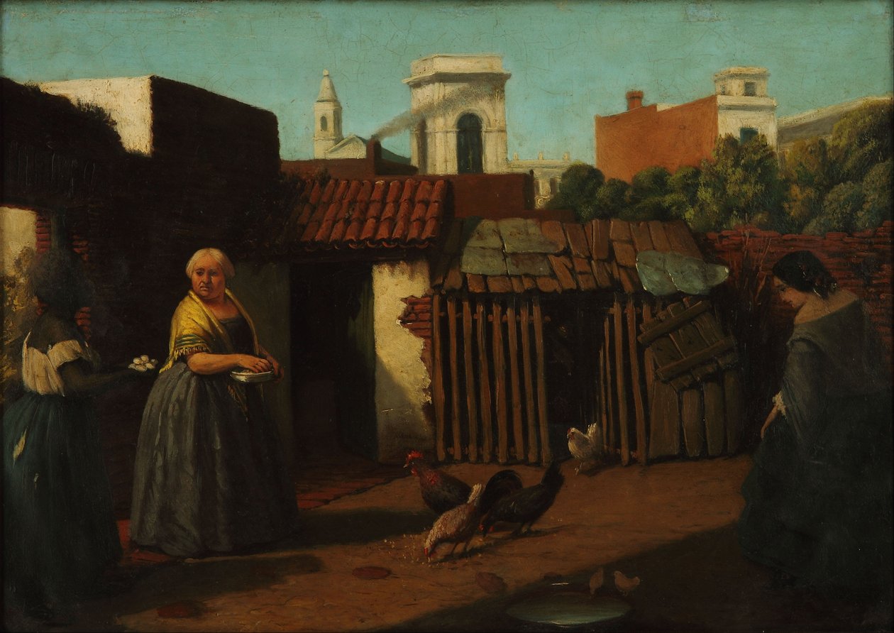 Terasa v Buenos Aires v roce 1850 od Prilidiano Pueyrredon