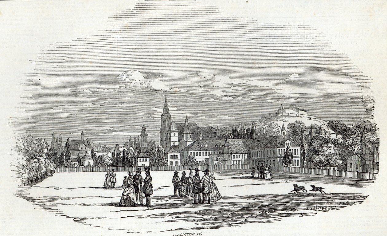 Coburg, vyrytý W.J. Lintonem, z „The Illustrated London News“, 13. září 1845 od Prince Albert of Saxe Coburg and Gotha