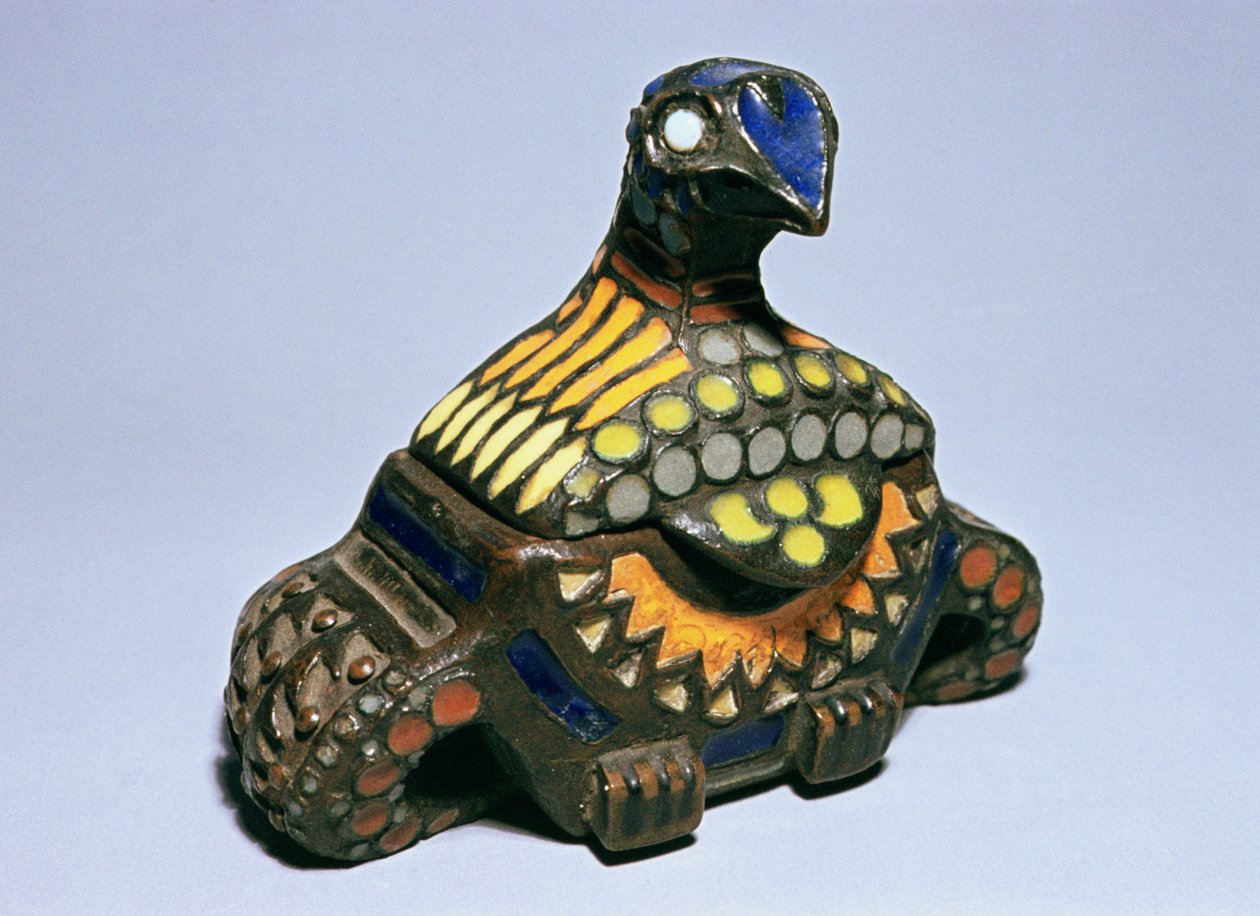 Box na holuby z dílen Talashkino, kolem roku 1908 (bronz a smalt) od Princess Maria Tenisheva