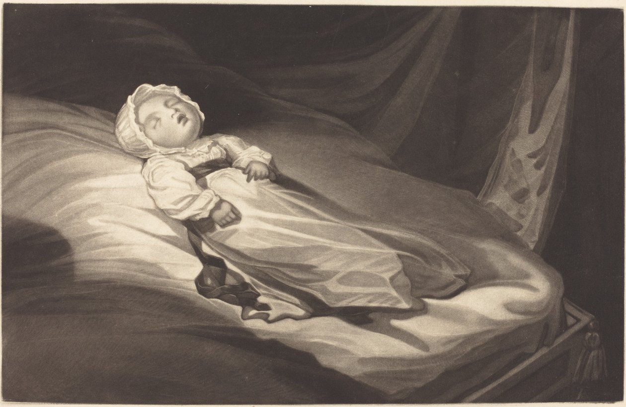 Spící nemluvně od Probably British 19th Century