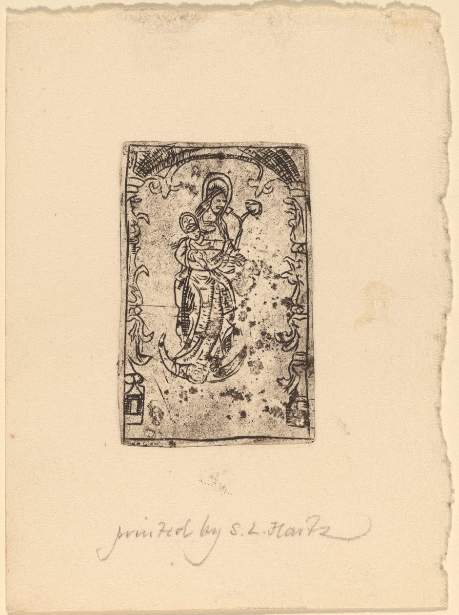 Madonna a dítě od Probably Netherlandish 15th Century
