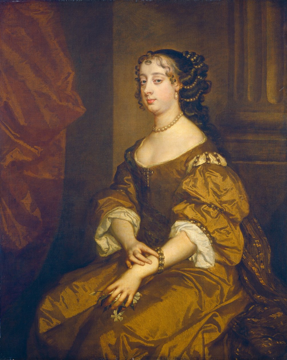 Barbara Villiers, vévodkyně z Clevelandu od Probably chiefly studio of Sir Peter Lely