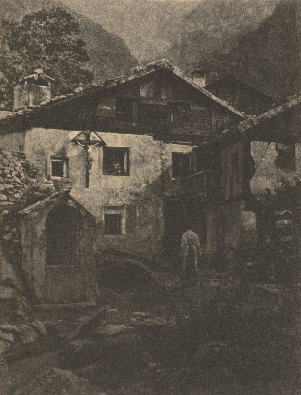 Kamera: A Village Corner, 1906. od Professor Hans Watzek