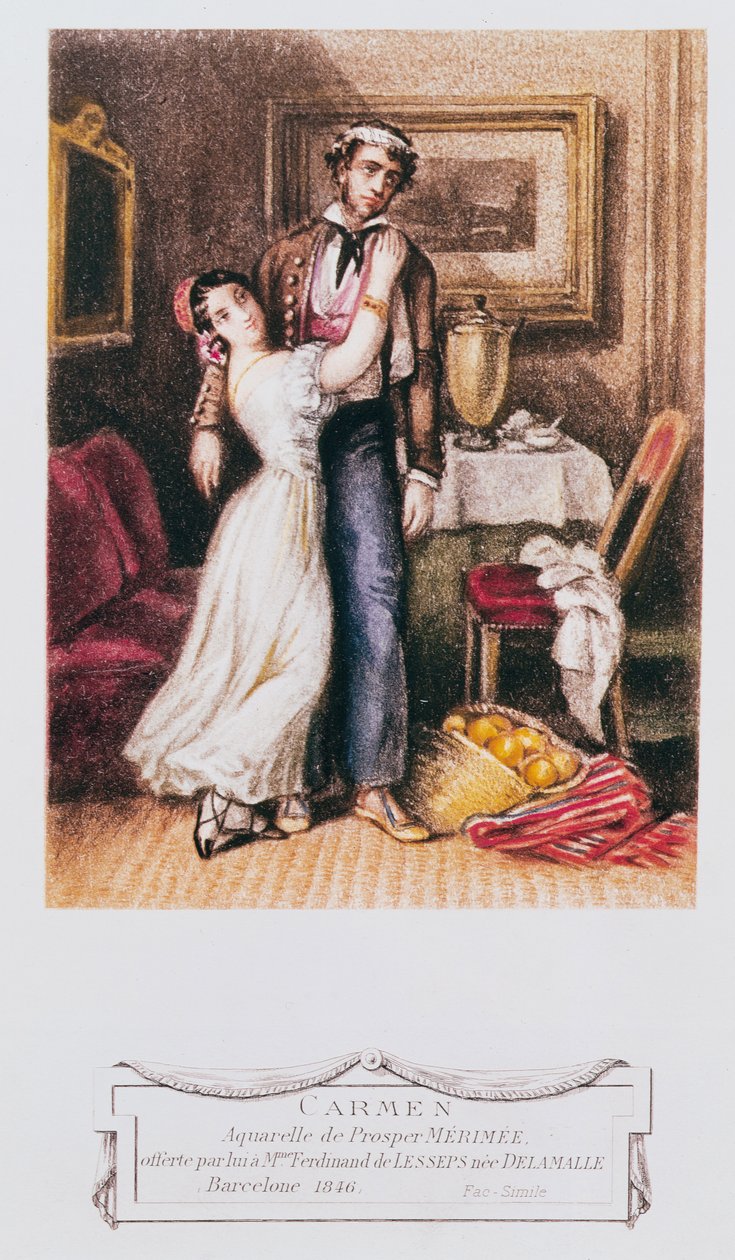 Carmen a Don José, 1846 od Prosper Merimee