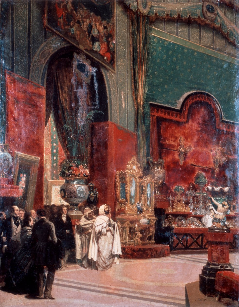 Abd al-Kadir navštěvuje výstavu Universelle v Paříži, 1855. od Prosper Lafaye or Lafait