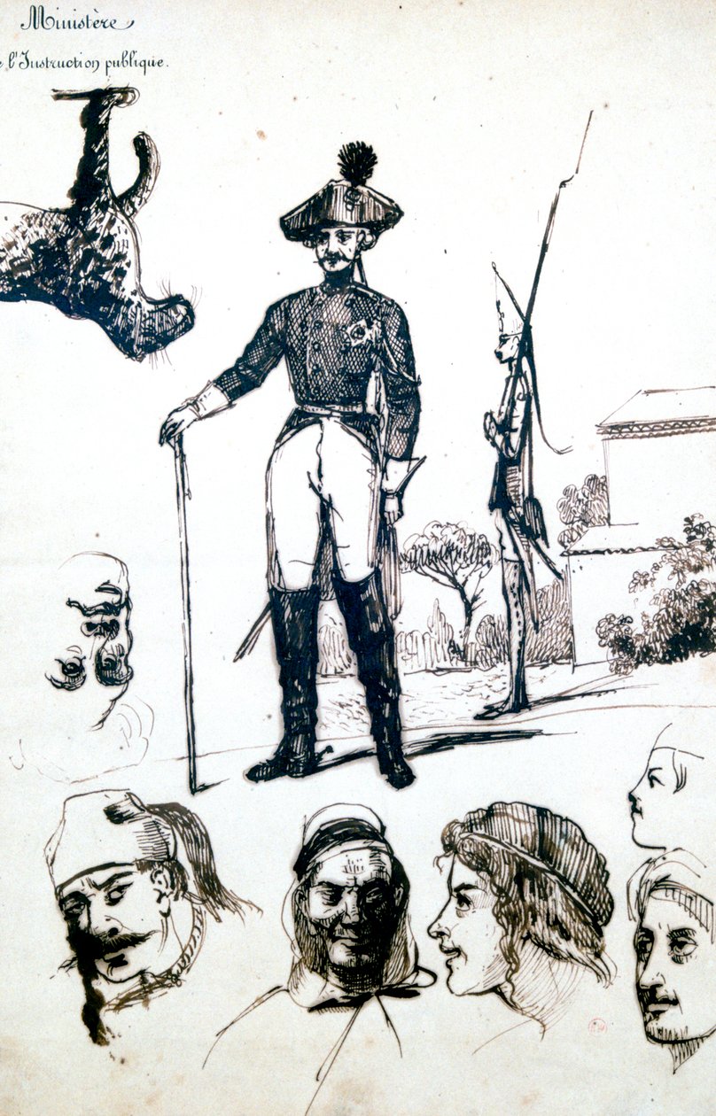 Studie, Vojáci Armour, c1823-1870 od Prosper Merimee