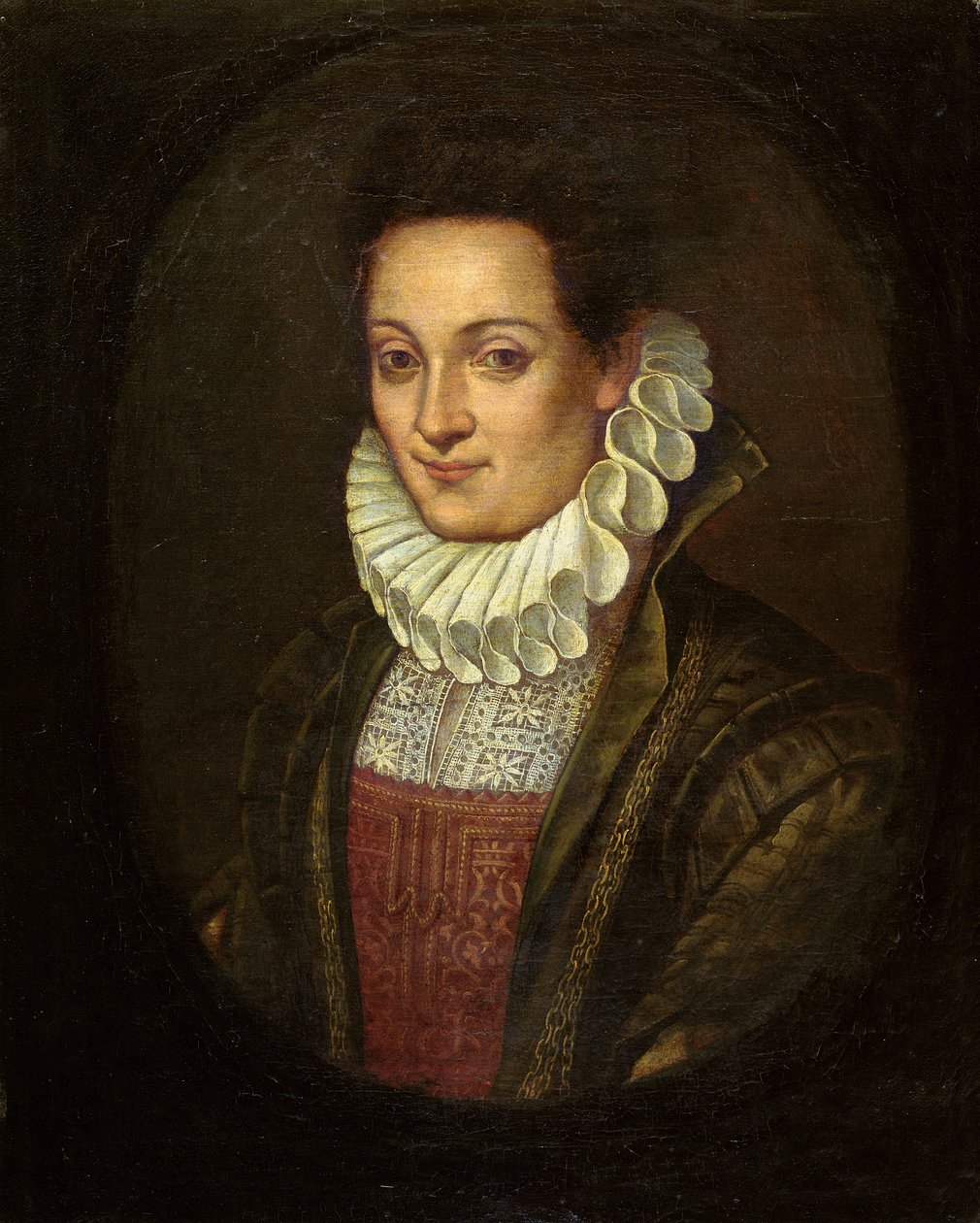 Portrét Lavinia Fontana nebo Autoportrét umělce, c.1595 od Prospero Fontana
