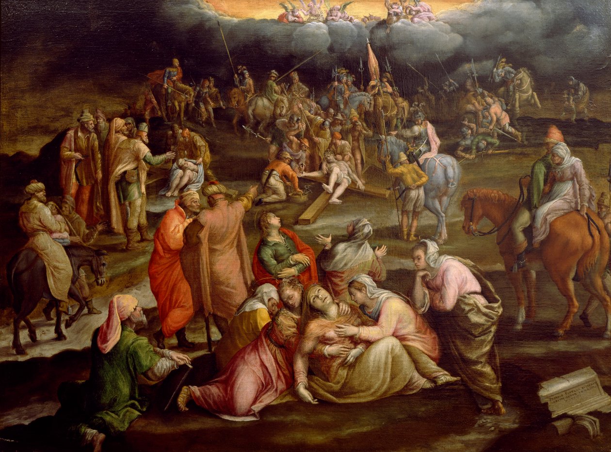 Ukřižování, Prospero Fontana (1512-1597) od Prospero Fontana