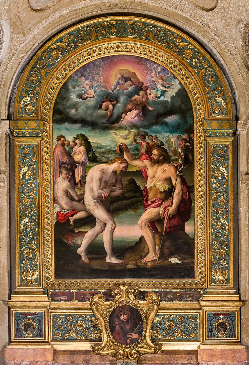 Křest Kristův od Jana od Prospero Fontana