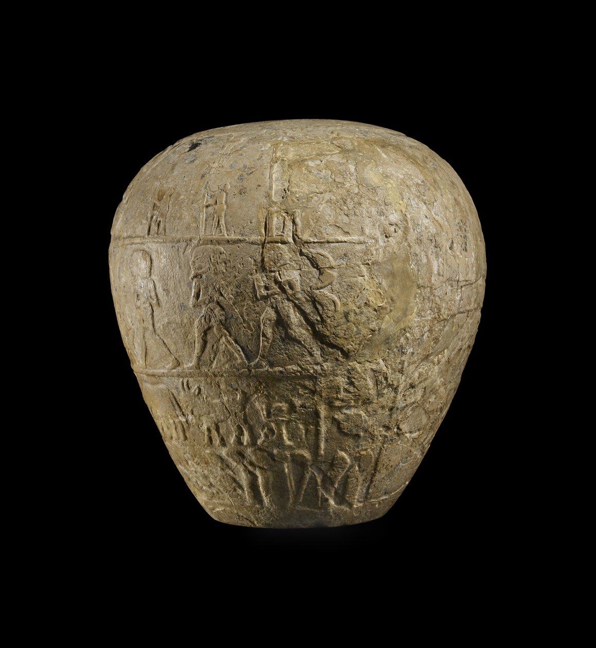 Hlavice z narmerského vápence od Protodynastic Period Egyptian
